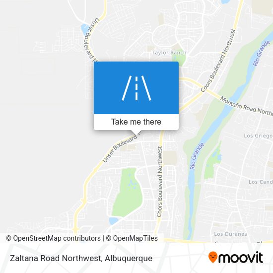 Zaltana Road Northwest map