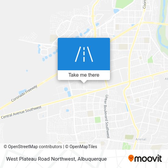 West Plateau Road Northwest map