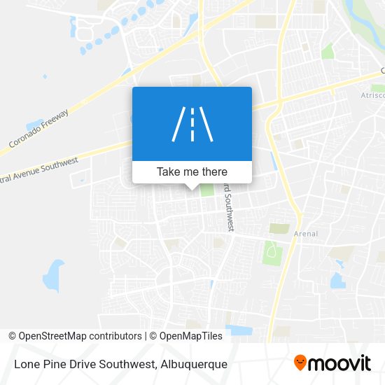 Lone Pine Drive Southwest map