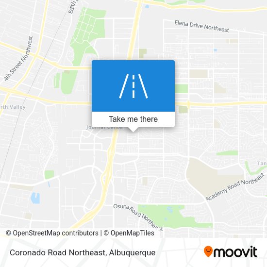 Coronado Road Northeast map