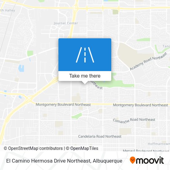 El Camino Hermosa Drive Northeast map