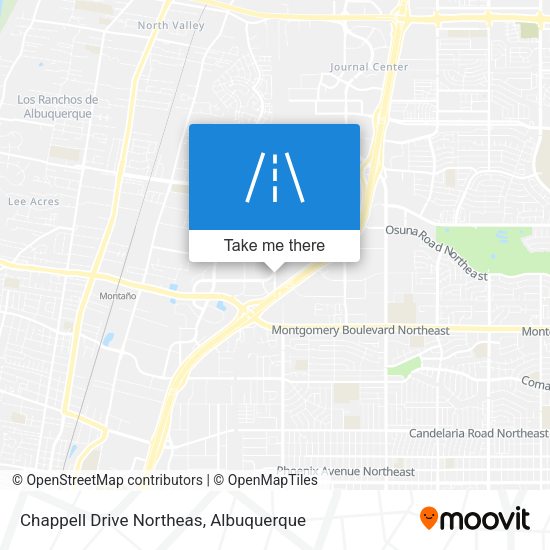 Chappell Drive Northeas map