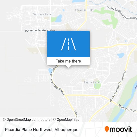 Picardia Place Northwest map