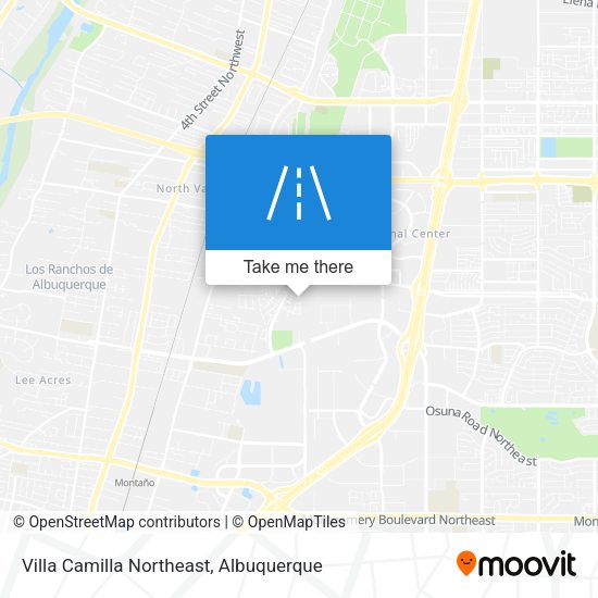 Villa Camilla Northeast map