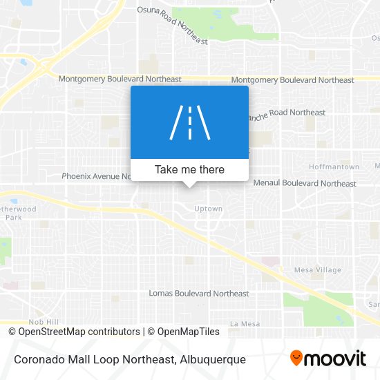 Mapa de Coronado Mall Loop Northeast