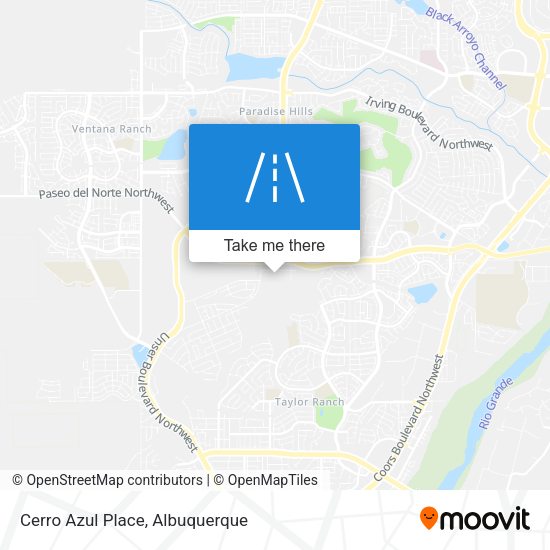 Mapa de Cerro Azul Place