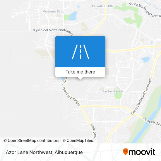 Azor Lane Northwest map