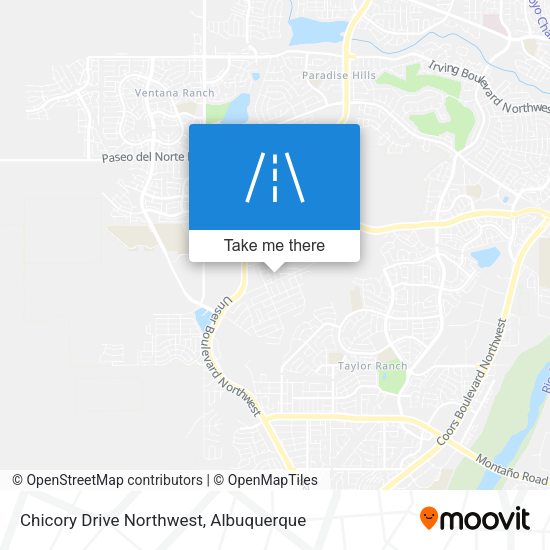 Chicory Drive Northwest map