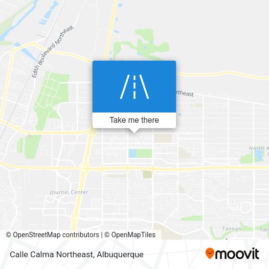 Calle Calma Northeast map