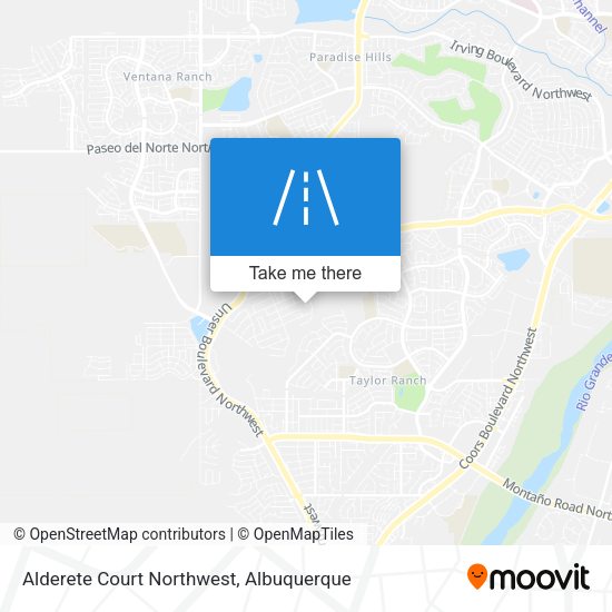 Alderete Court Northwest map