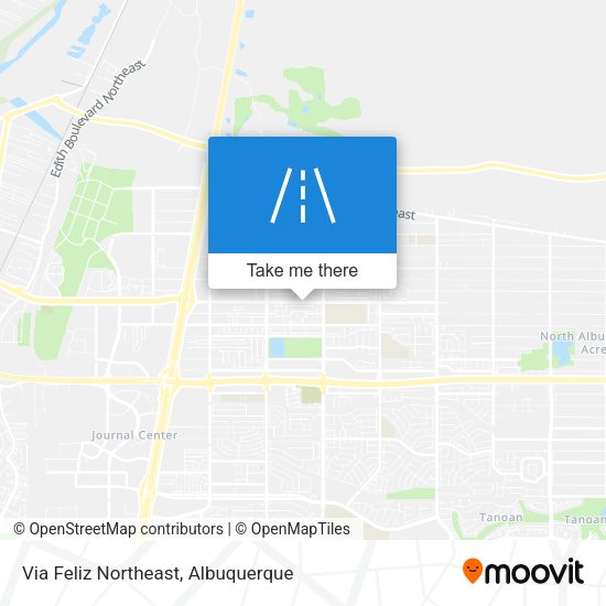 Via Feliz Northeast map