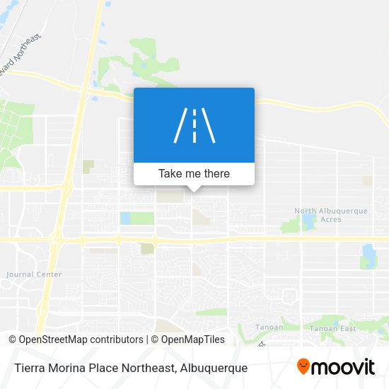 Tierra Morina Place Northeast map