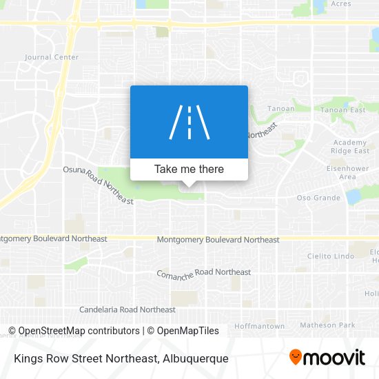 Mapa de Kings Row Street Northeast