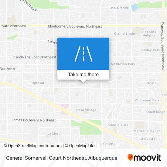 General Somervell Court Northeast map
