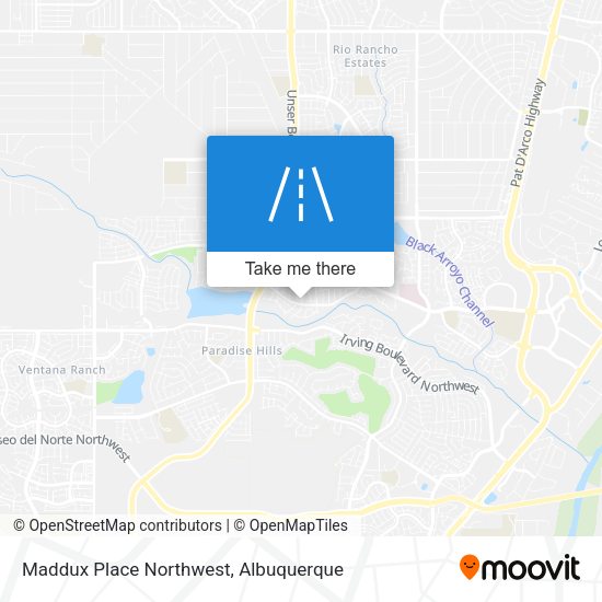 Maddux Place Northwest map