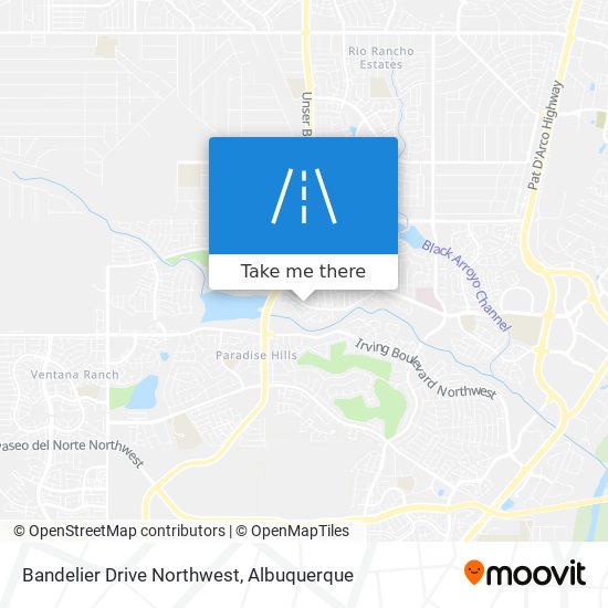 Bandelier Drive Northwest map