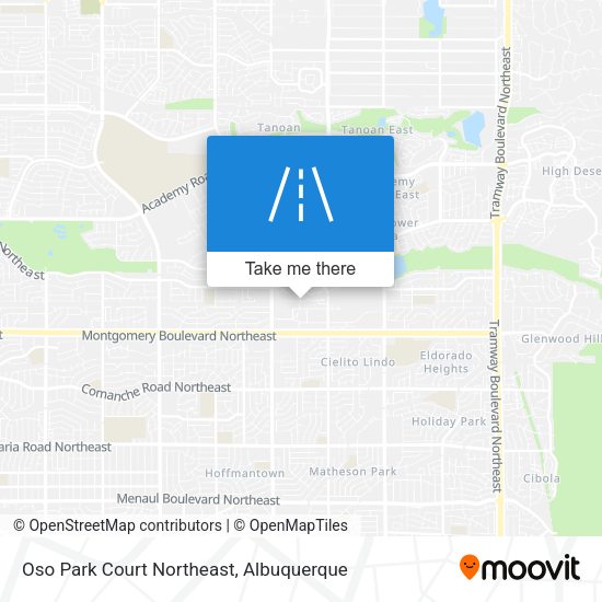 Oso Park Court Northeast map