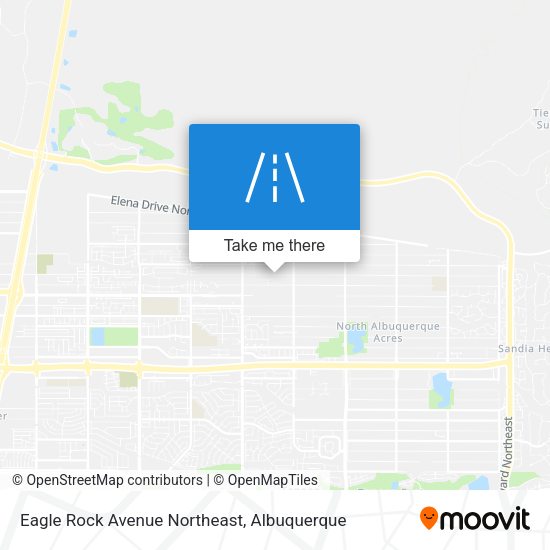 Eagle Rock Avenue Northeast map
