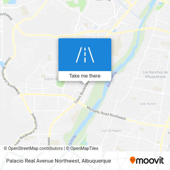 Palacio Real Avenue Northwest map