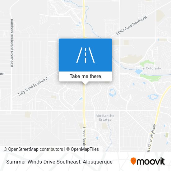 Mapa de Summer Winds Drive Southeast