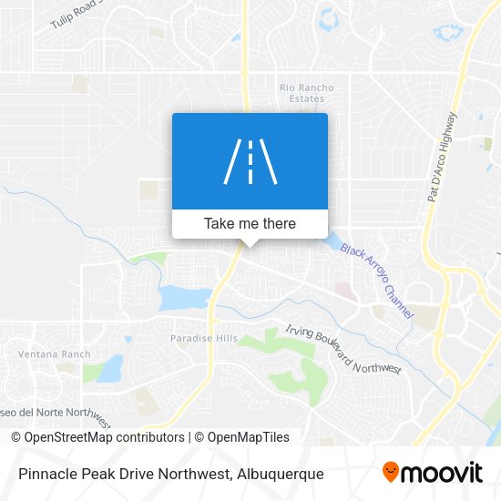 Pinnacle Peak Drive Northwest map