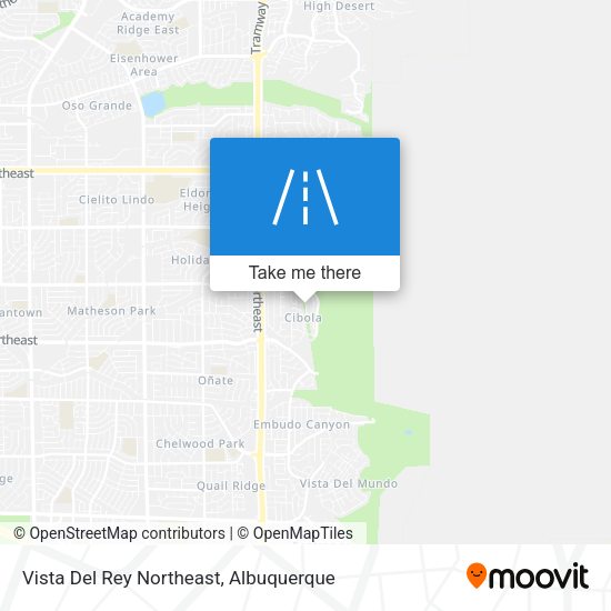 Vista Del Rey Northeast map