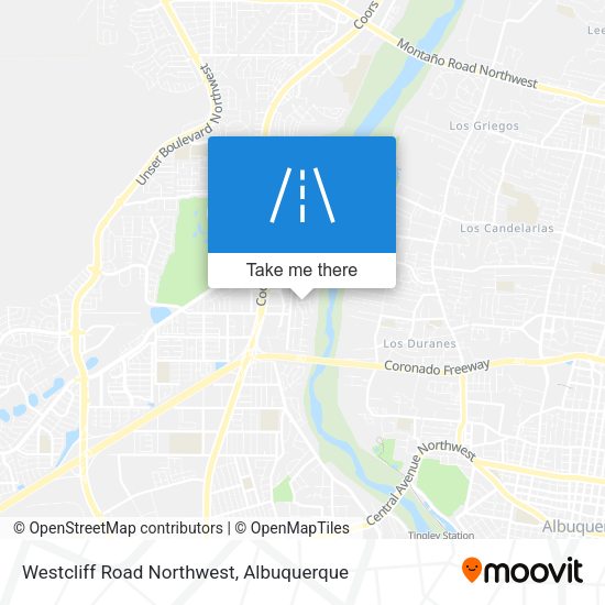 Westcliff Road Northwest map