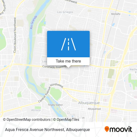 Aqua Fresca Avenue Northwest map