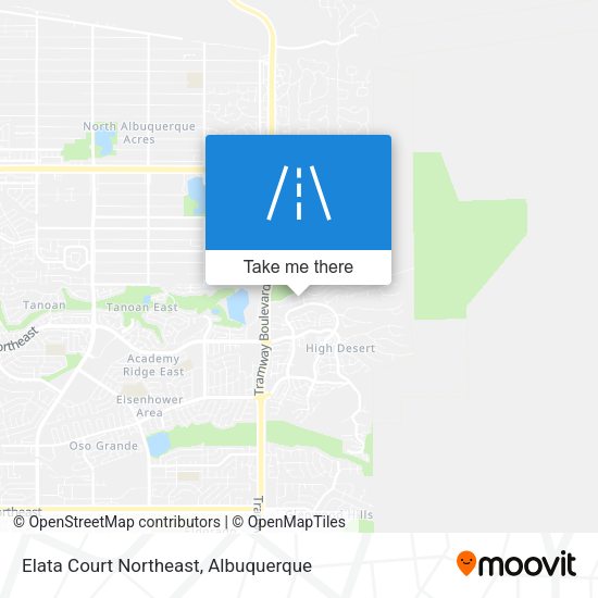 Elata Court Northeast map