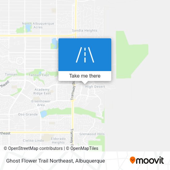 Ghost Flower Trail Northeast map