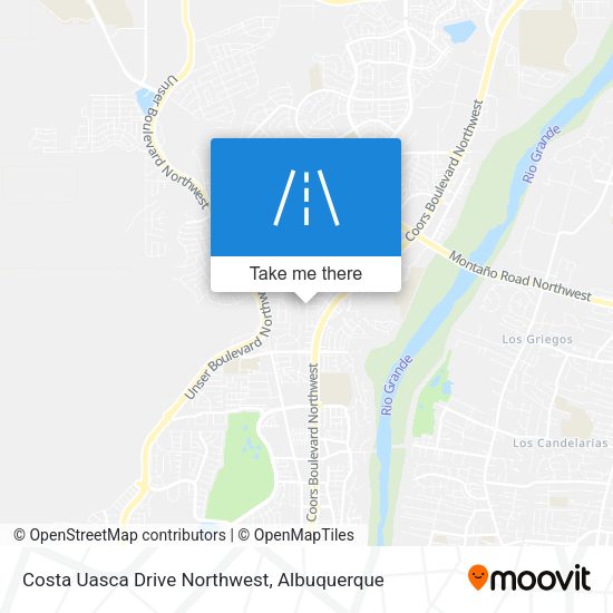 Costa Uasca Drive Northwest map
