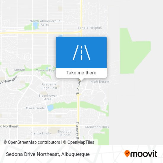 Mapa de Sedona Drive Northeast