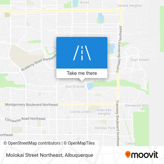 Molokai Street Northeast map