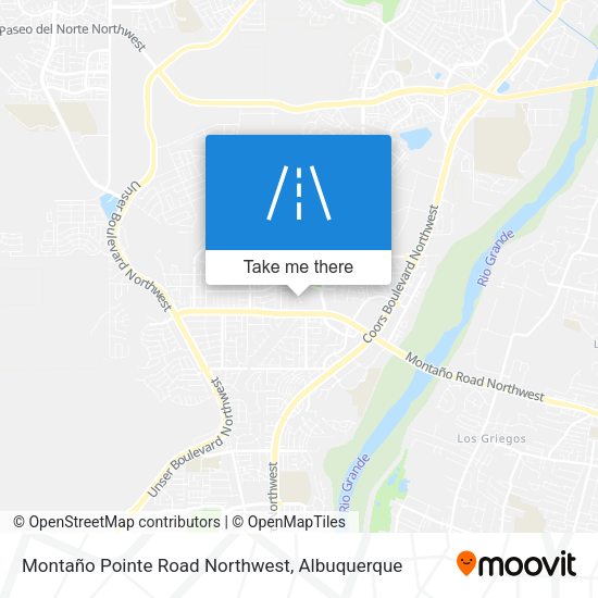 Montaño Pointe Road Northwest map