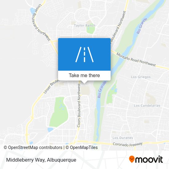 Mapa de Middleberry Way