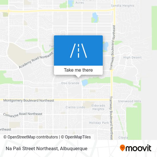 Mapa de Na Pali Street Northeast