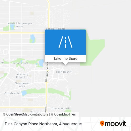 Mapa de Pine Canyon Place Northeast