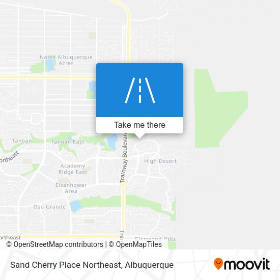 Mapa de Sand Cherry Place Northeast