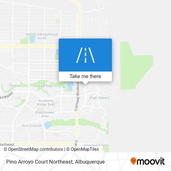 Mapa de Pino Arroyo Court Northeast