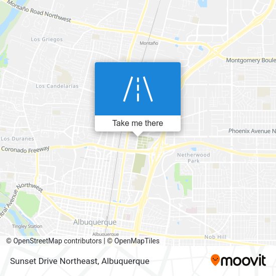 Sunset Drive Northeast map
