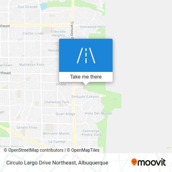 Circulo Largo Drive Northeast map