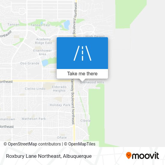 Mapa de Roxbury Lane Northeast