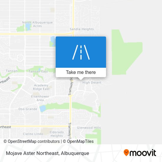 Mojave Aster Northeast map