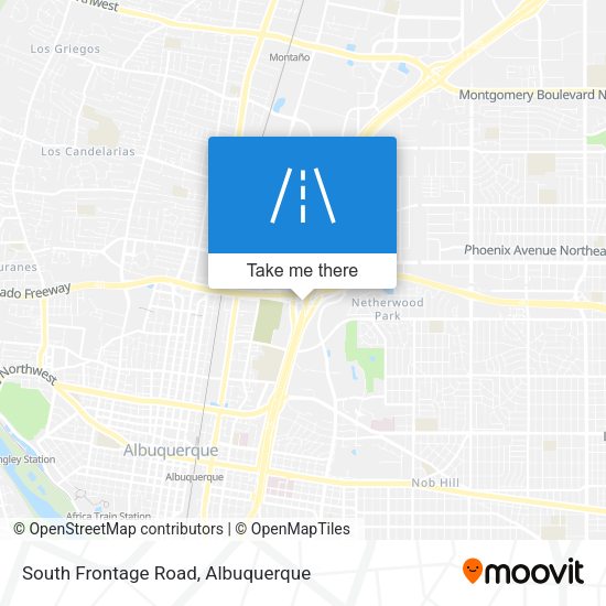 South Frontage Road map
