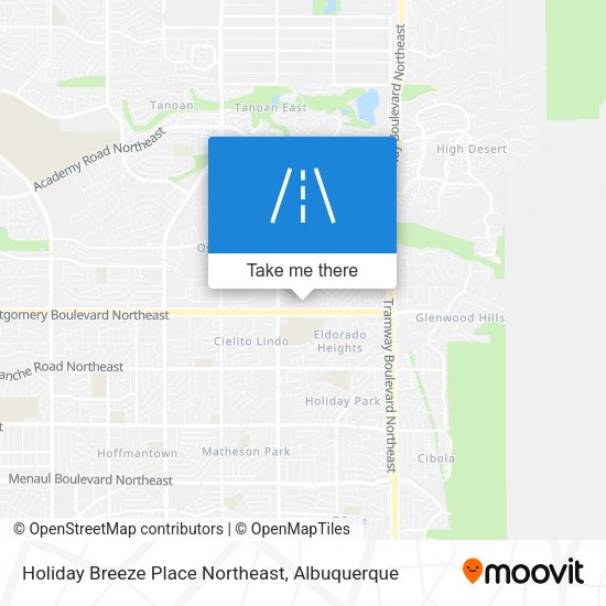 Holiday Breeze Place Northeast map