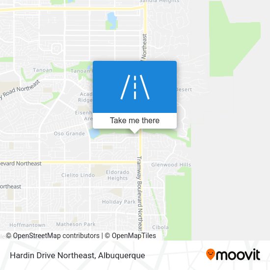 Mapa de Hardin Drive Northeast
