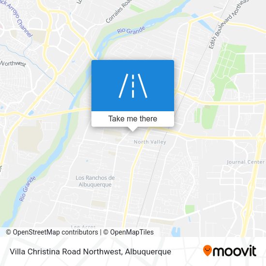 Villa Christina Road Northwest map