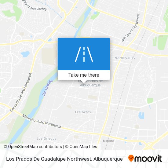 Mapa de Los Prados De Guadalupe Northwest