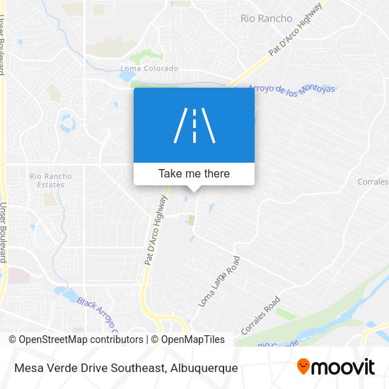 Mapa de Mesa Verde Drive Southeast
