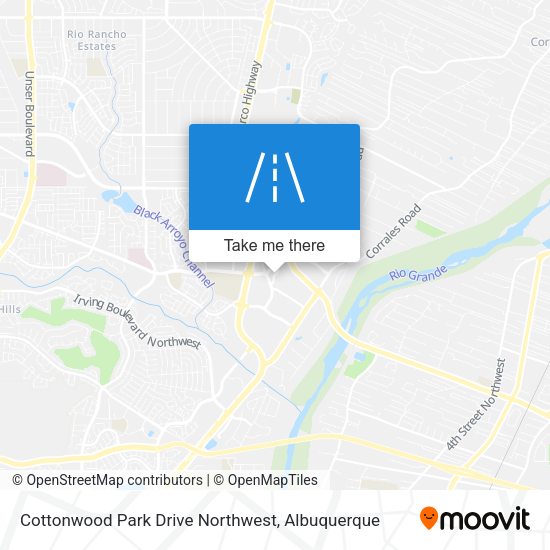 Mapa de Cottonwood Park Drive Northwest
